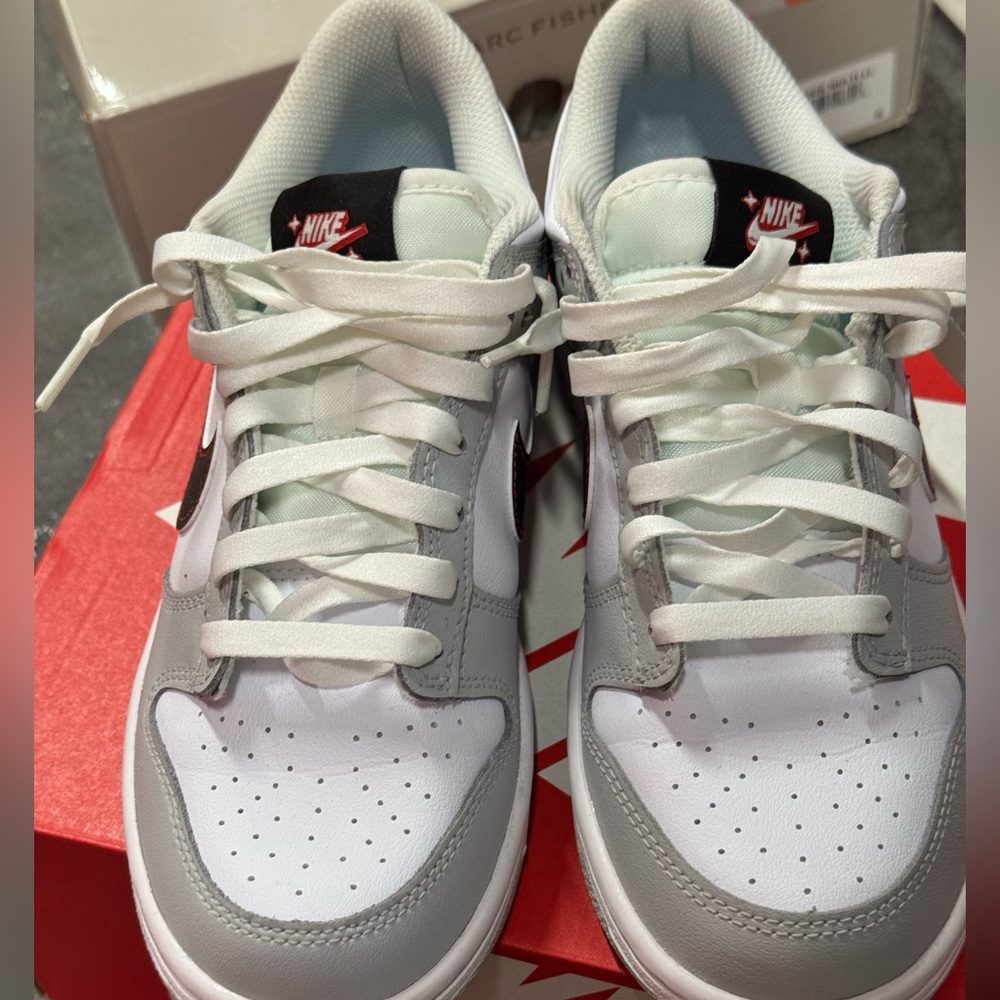 Nike White and Gray Sneakers